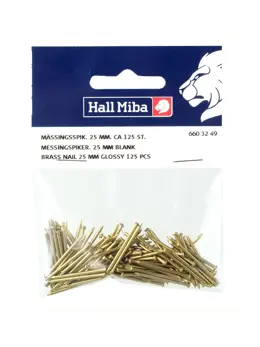 Hall Miba Messing spiker 25mm 125-p