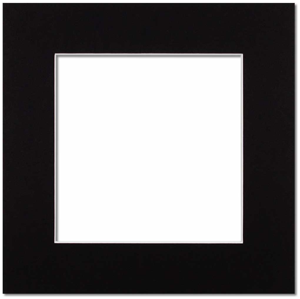 Passepartout Black with White Border 30x30 Passepartout Black with White Border 30x30