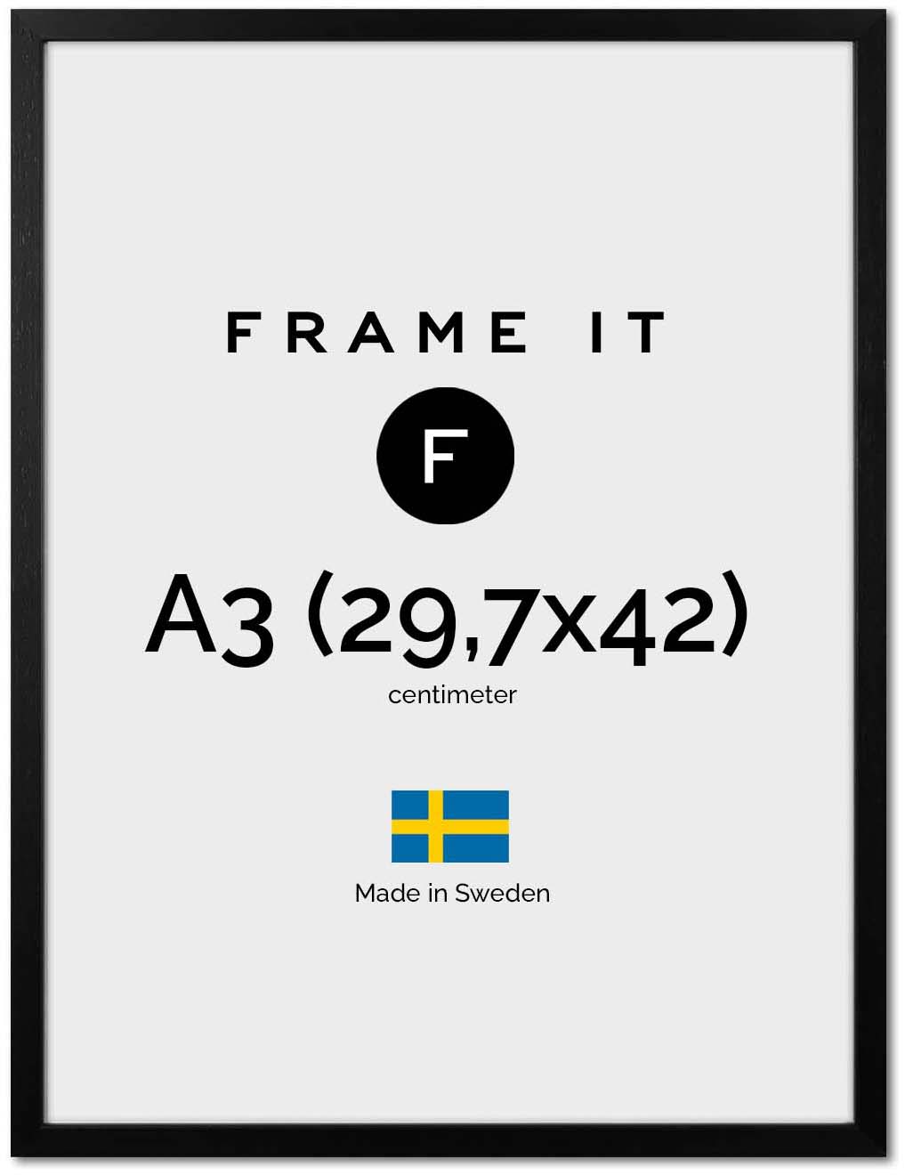 Frame London Black A3 Frame London Black A3