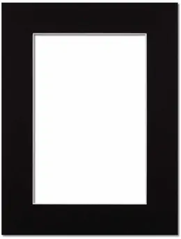 Passepartout Sort med Hvid kant 18x24