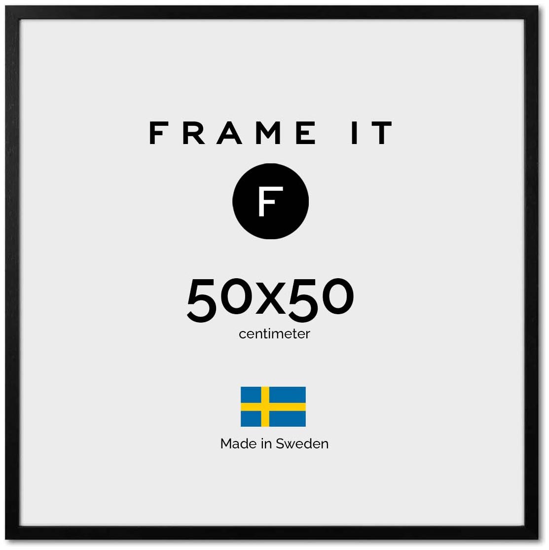 Frame London Black 50x50 Frame London Black 50x50
