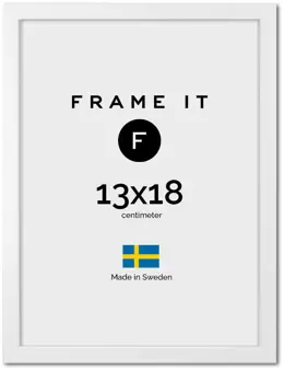 Ramme London Hvit 13x18