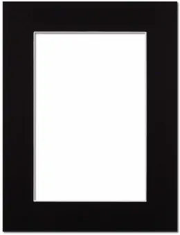 Passepartout Black with White Border 30x40