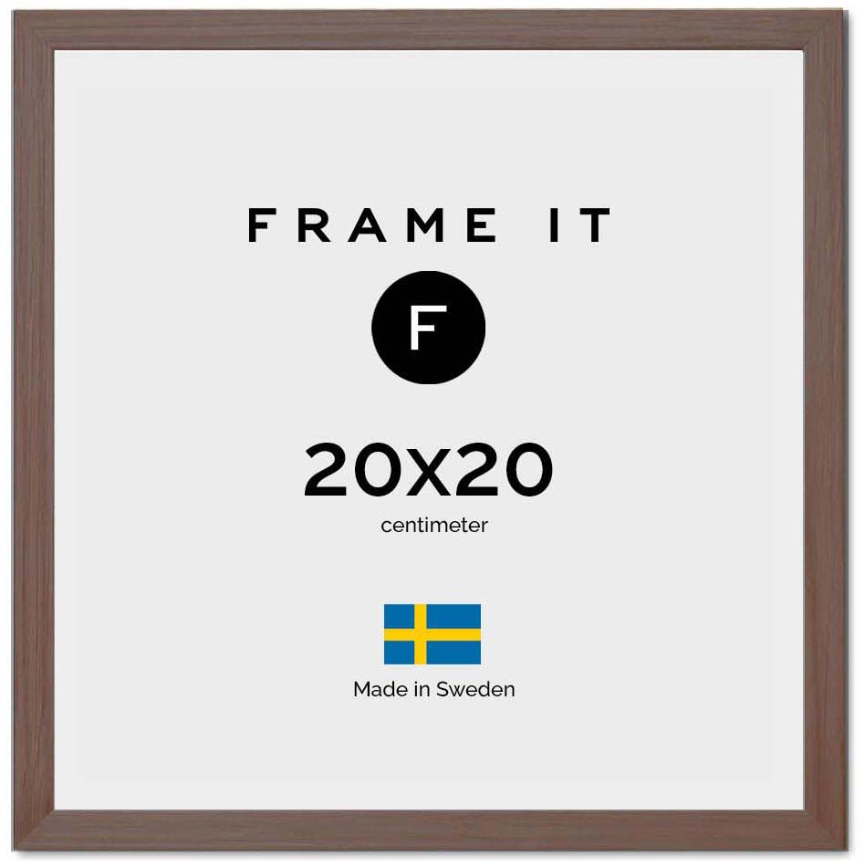 Ramme London Valnøtt 20x20