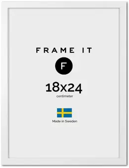 Ramme London Hvit 18x24