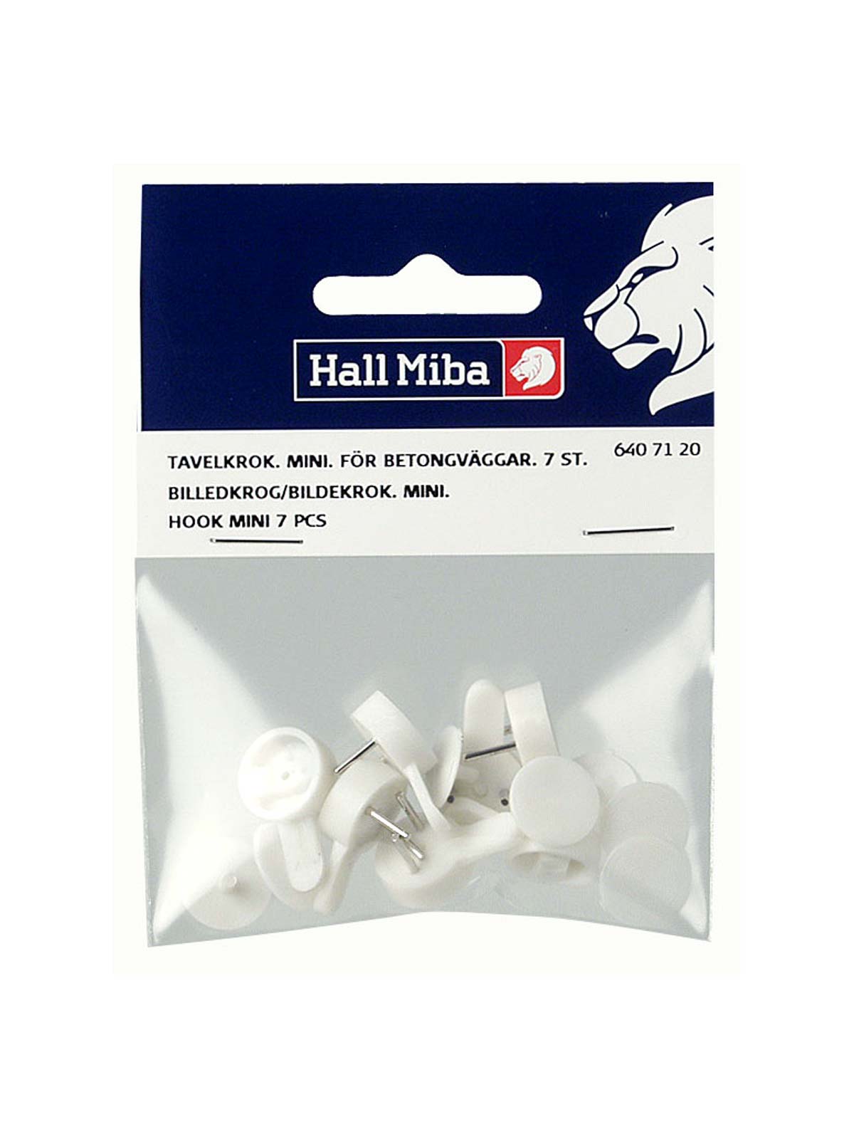 Hall Miba Picture hook Concrete Mini 7-p Hall Miba Picture hook Concrete Mini 7-p
