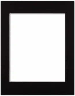 Passepartout Black with White Border 50x70