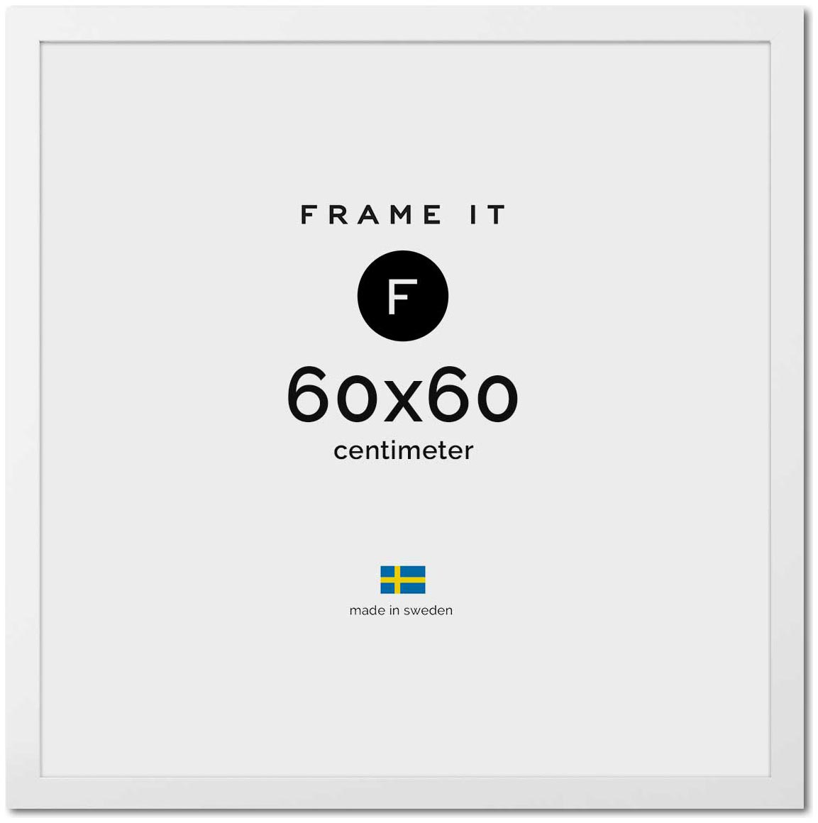 Ramme Paris Hvit 60x60 Ramme Paris Hvit 60x60