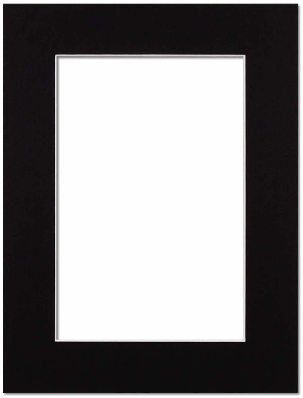 Passepartout Black with White Border 40x50 Passepartout Black with White Border 40x50