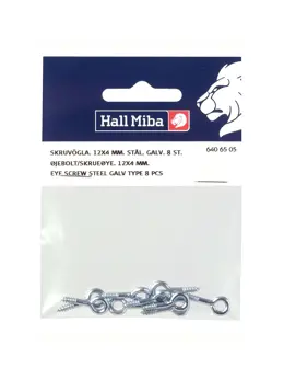 Hall Miba Skrueløkke 12 x4mm 8-p