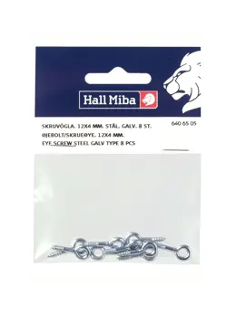 Hall Miba Screw loop 12 x4mm 8-p