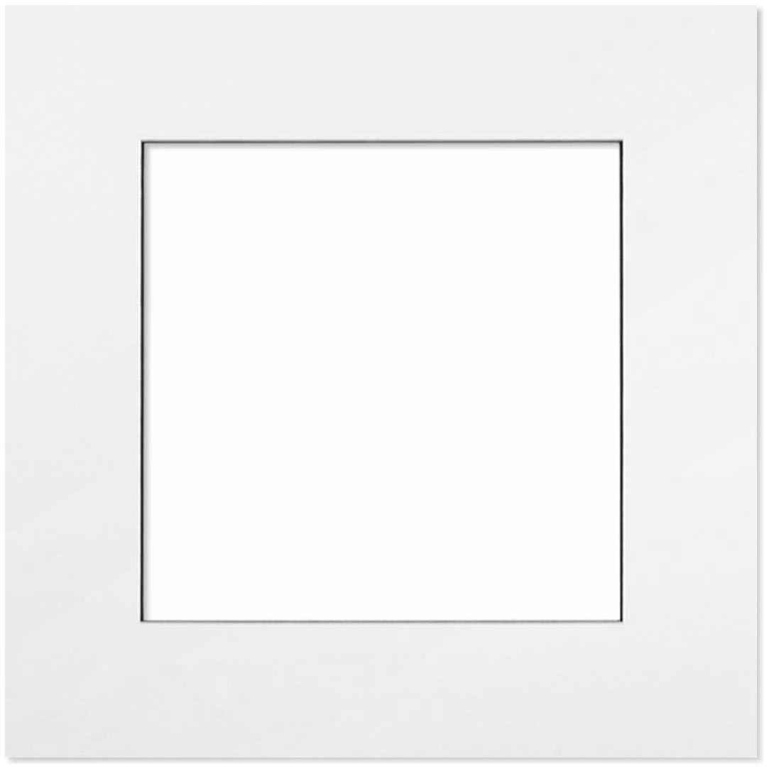Passepartout Hvit med Sort kant 50x50 Passepartout Hvit med Sort kant 50x50