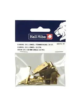 Hall Miba X-hook 10-2 28 mm single 10-p