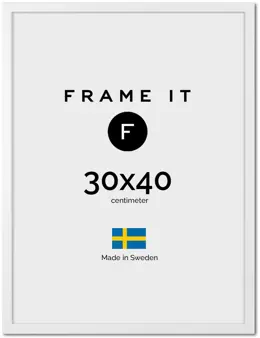 Frame London White 30x40