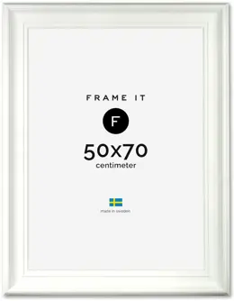 Frame Stockholm White 50x70