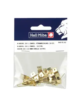 Hall Miba Hook 10-1 22mm single 10-p